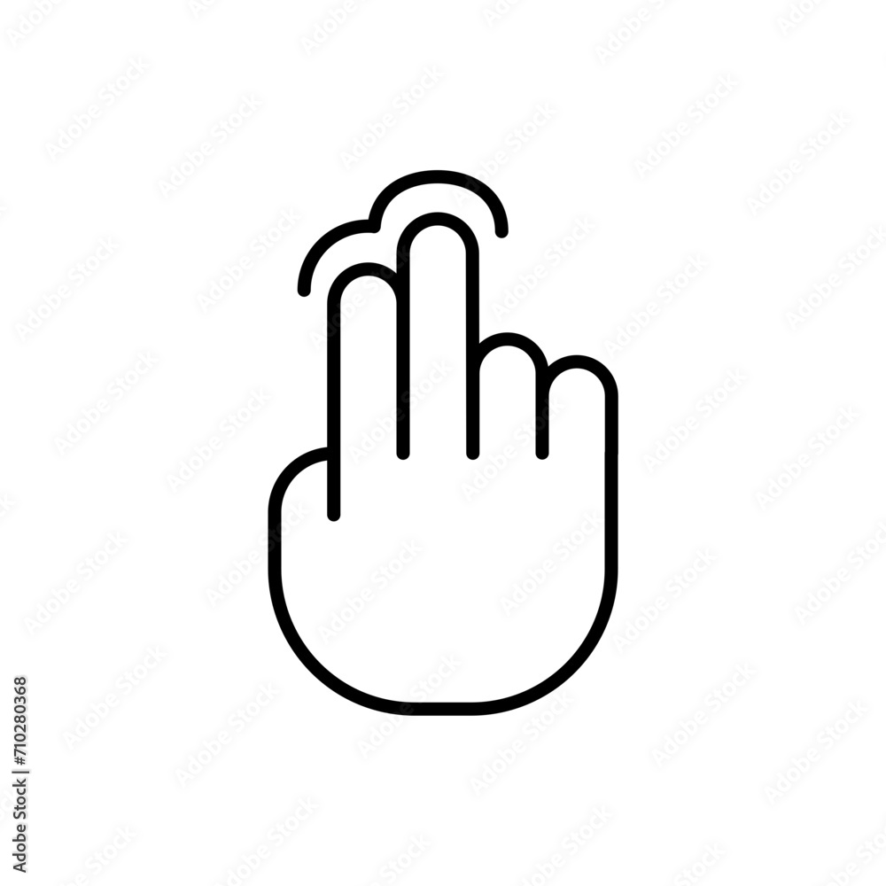 Double tap outline icons, gesture minimalist vector illustration ,simple transparent graphic element .Isolated on white background Double tap outline icons, gesture minimalist vector illustration ,simple transparent graphic element .Isolated on white background