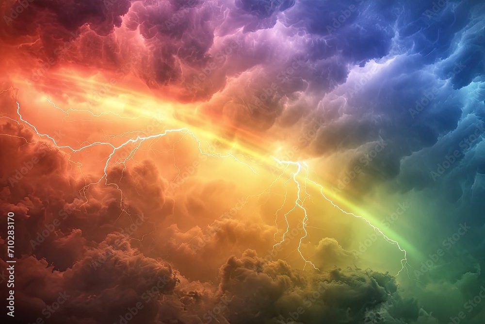 colorful thunderstorm