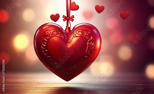 Valentines Day background Heart shape de