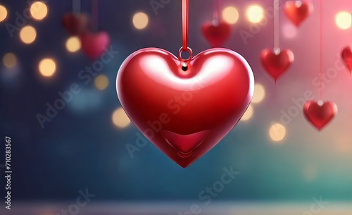 Valentines Day background Heart shape de