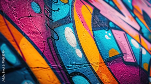 A photo of a graffiti-covered wall with vibrant and abstract patterns  depth of field control method  primitivism  64K  high resolution --ar 16 9 --v 6 Job ID  d061b792-64c5-4e2c-8a7e-63a999fdcf65