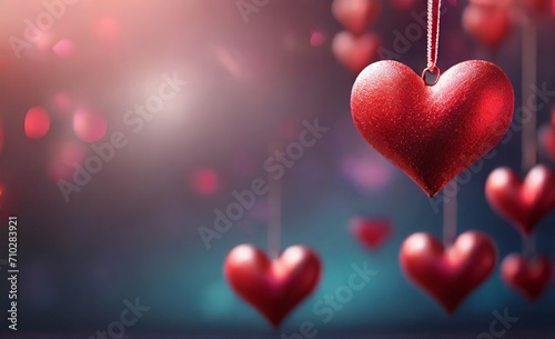 Valentines Day background Heart shape de
