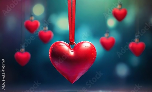 Valentines Day background Heart shape de
