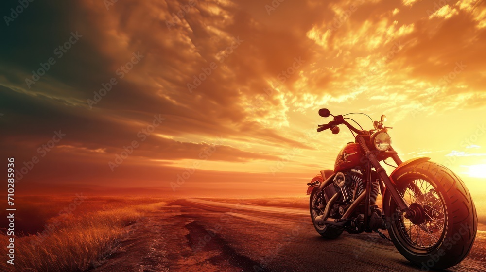 Masculine rider background with ample copy space, showcasing a motorbike driver in focus.
