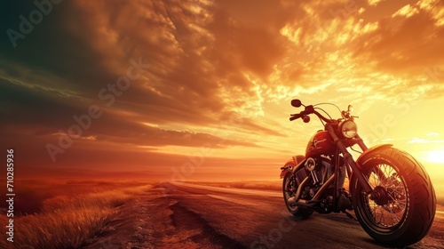 Masculine rider background with ample copy space, showcasing a motorbike driver in focus. 