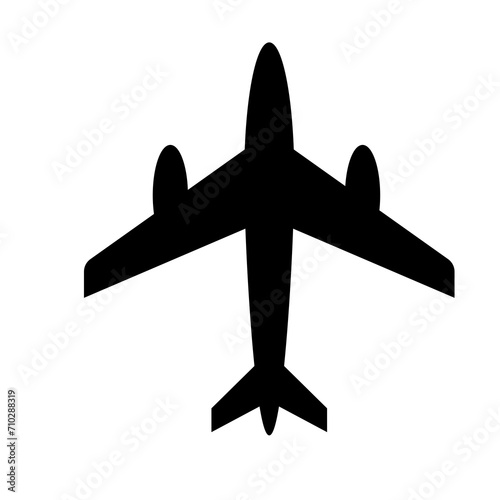airplane icon isolated on white