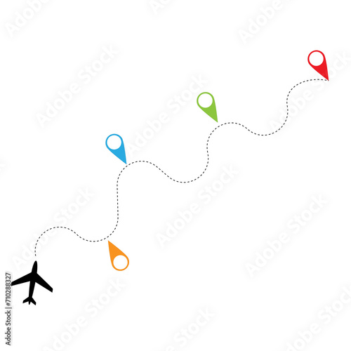 traveling airplain design for post and template design