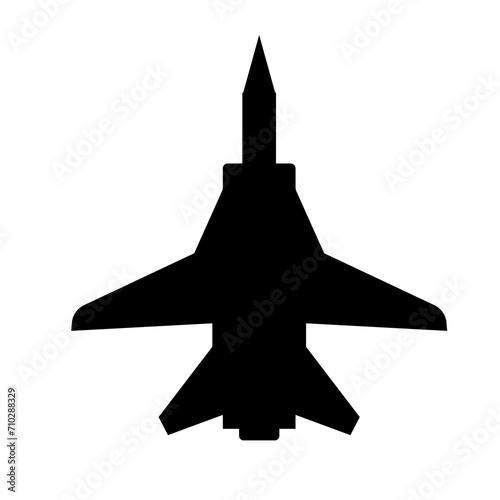 jet fighter isolated on black