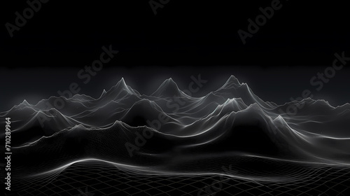 Technology abstract lines background and light effects, technology sense background