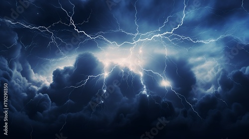 Abstract representation of a thunderstorm with lightning bolts , abstract representation, thunderstorm, lightning bolts