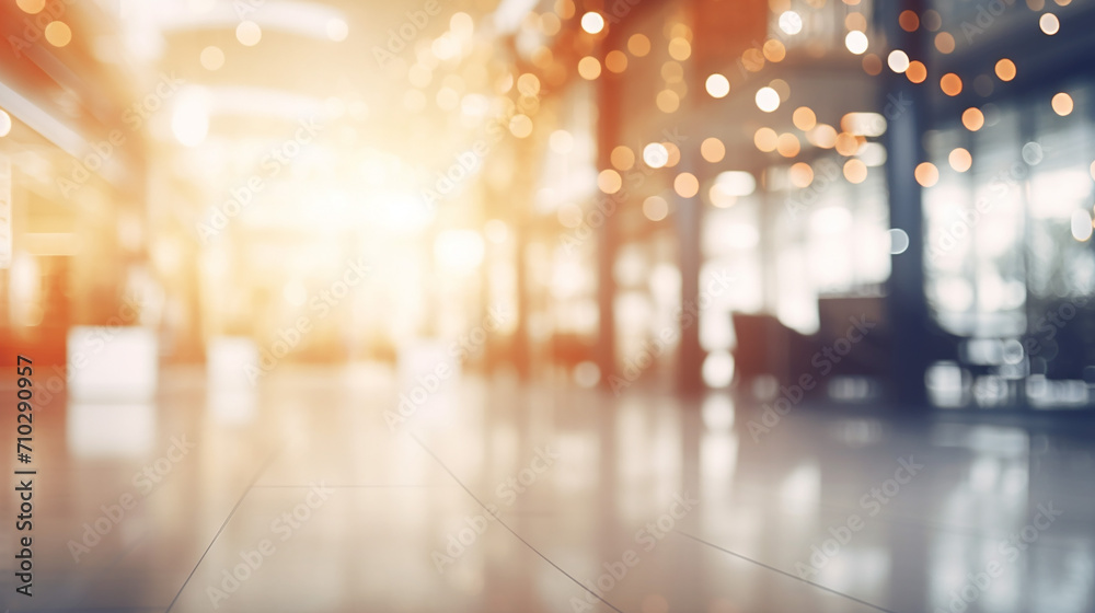 Fototapeta premium abstract blur image background of shopping mall with light