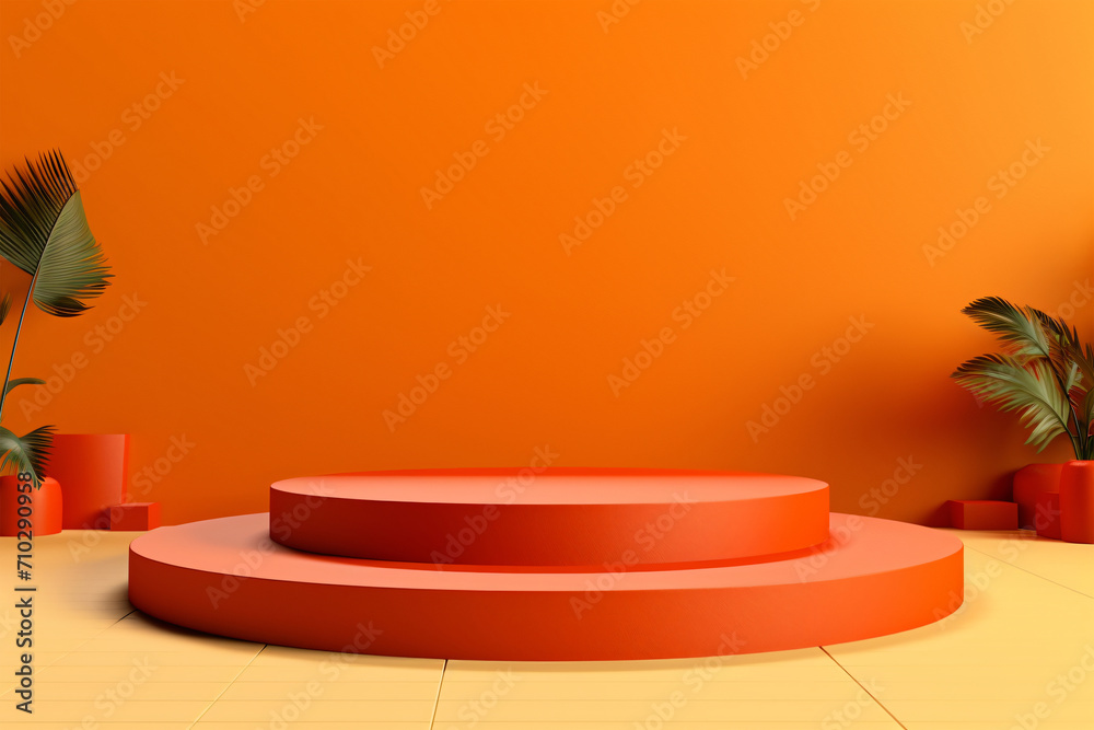 Product display 3d podium background Generative AI Product display 3d podium background Generative AI