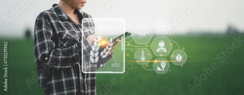 Tableau sur toile Ai for farming