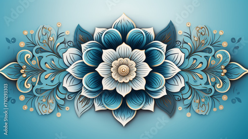 Arabesque mandala pattern design with abstract © Malik