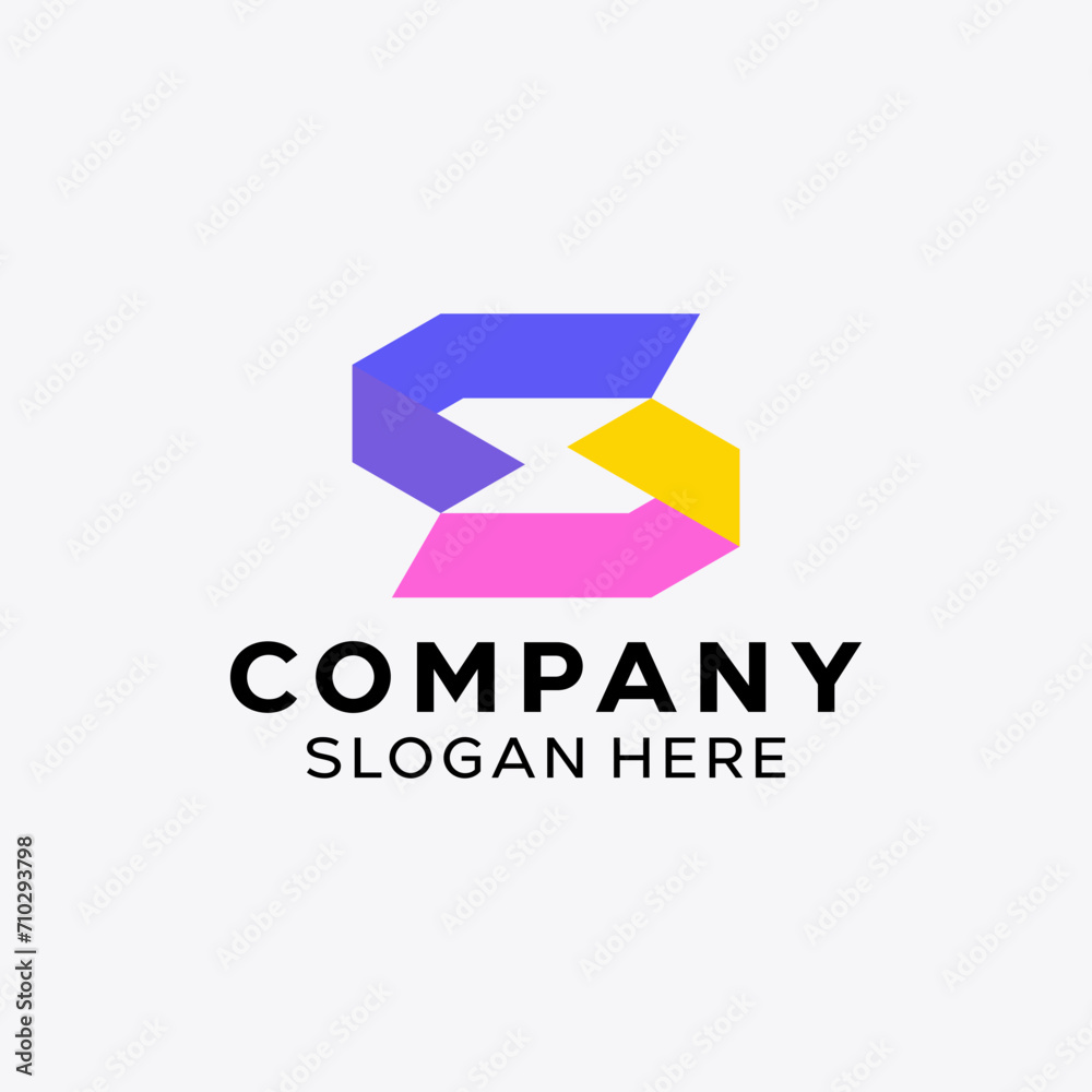 Letter S Simple Monogram Logo Letter S Simple Monogram Logo
