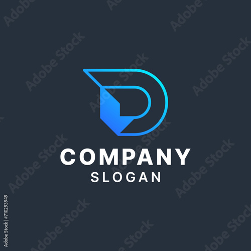 Letter D Simple Monogram Logo