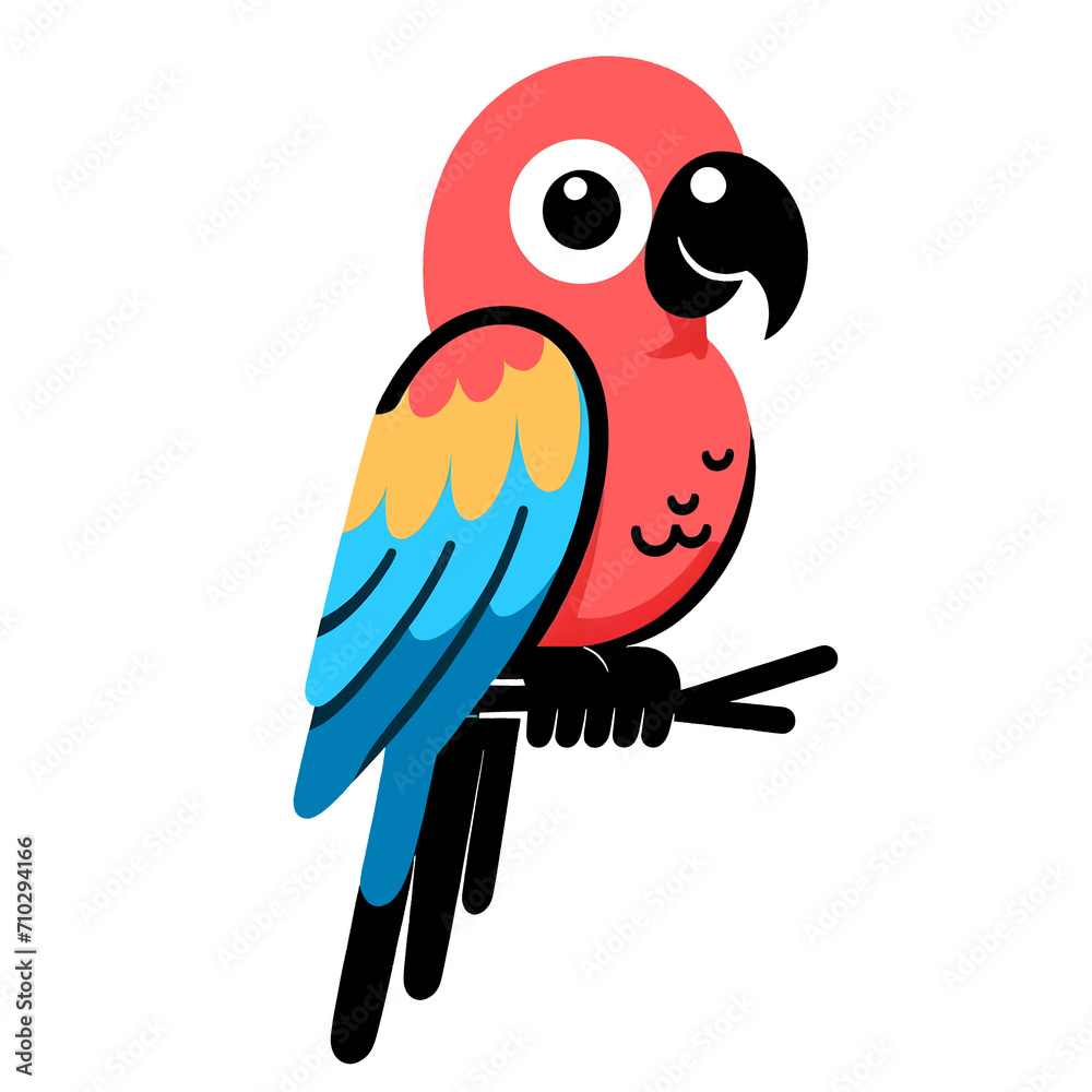 parrot on a branch parrot on a branch