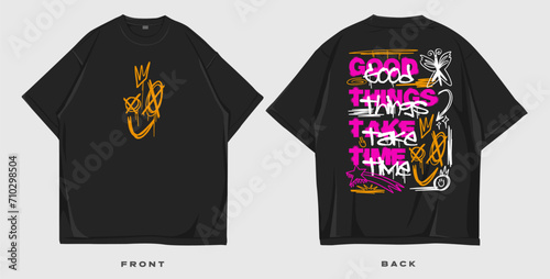 Graffiti t shirt design, brutalism t-shirt design, urban graphic t-shirt, street style fashion design, streetwear design for print or screen printing, cool slogan quote typography lettering