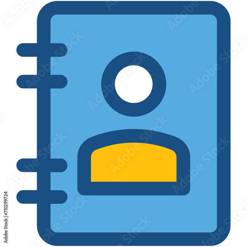 Phone book Vector Icon