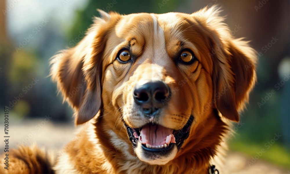 golden retriever portrait