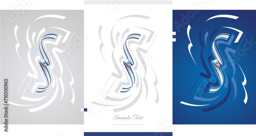 Israeli flag ribbon vector illustration set on white blue isolated background. Simple usage flag of Israel for poster, brochure, flyer, cover, banner, holidays, carnevals, festive, anniversaries