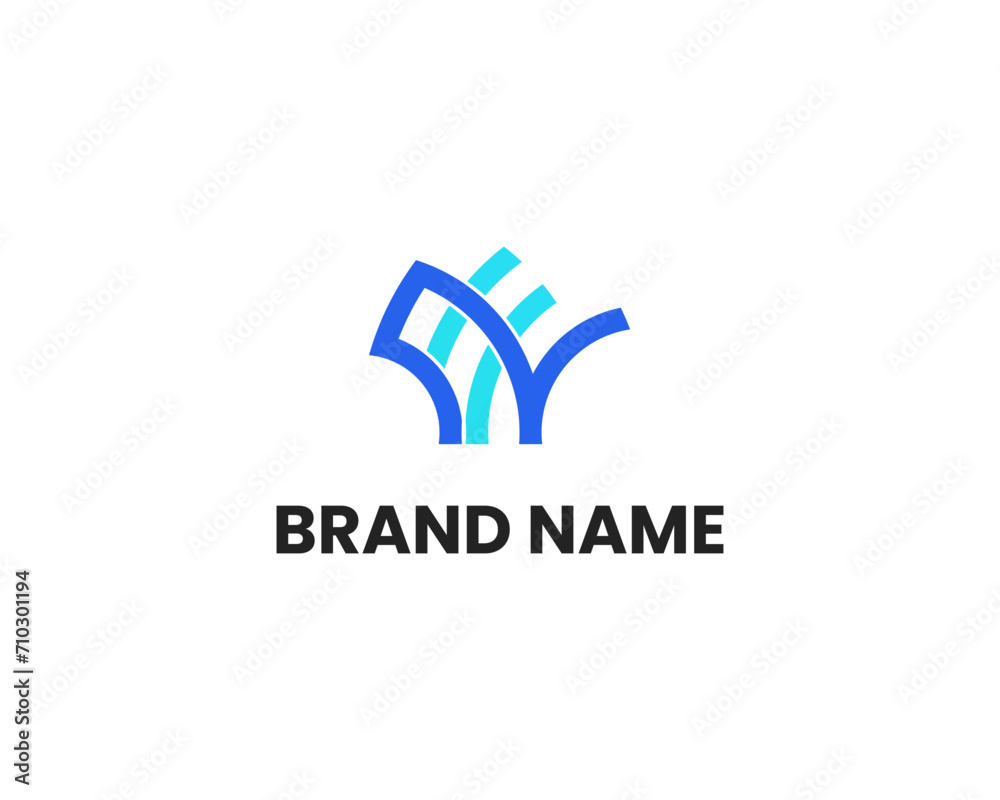 custom made wallpaper toronto digitalUnique and creative letter Y, W, WY, YW logo design template for business