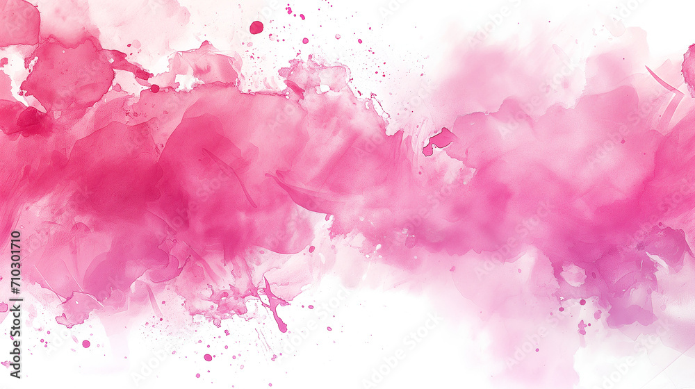 水彩画インクの背景画像_ピンク色
Abstract colorful pink color painting illustration. Background of watercolor splashes [Generative AI]
