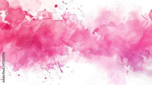 水彩画インクの背景画像_ピンク色 Abstract colorful pink color painting illustration. Background of watercolor splashes [Generative AI]