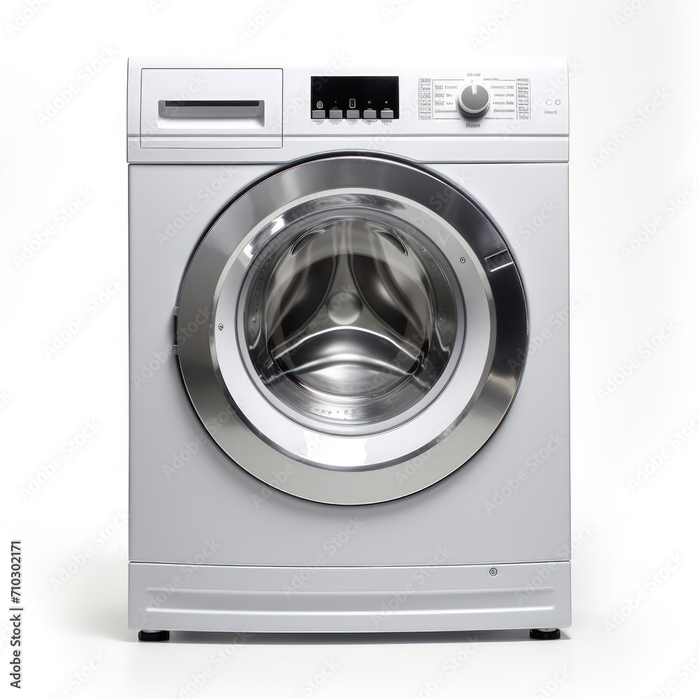 Washing machine on a white background
