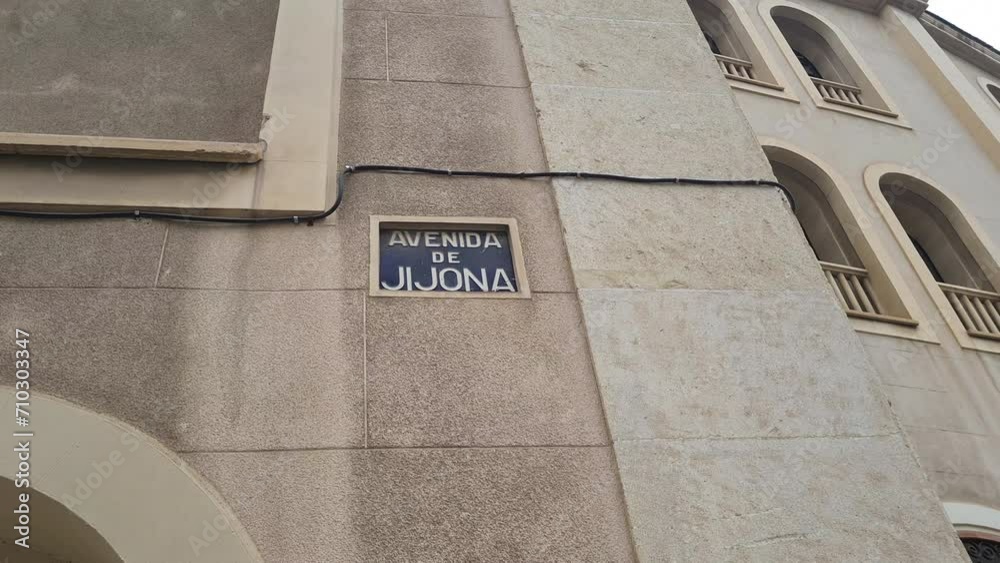 Avenida de Jijona Street Sign on Alicante Bullring, Spain Avenida de Jijona Street Sign on Alicante Bullring, Spain