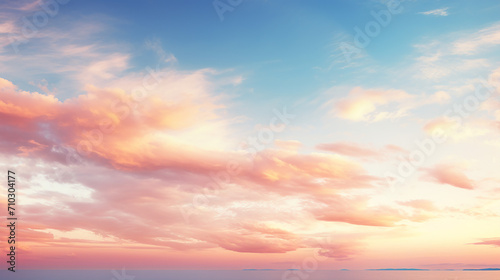 gentle sky background at sunset time natural colors