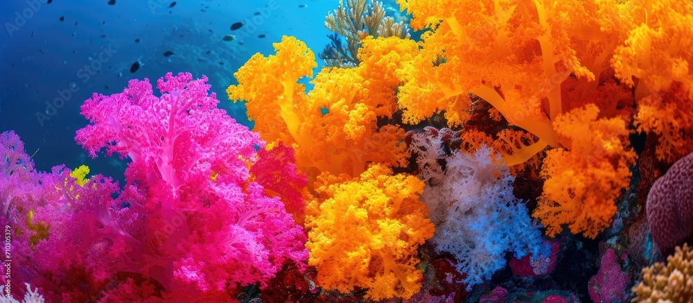 Colorful deep-sea coral of the Indian Ocean.