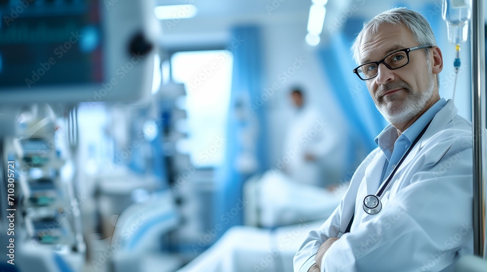 doctor looking at an ray