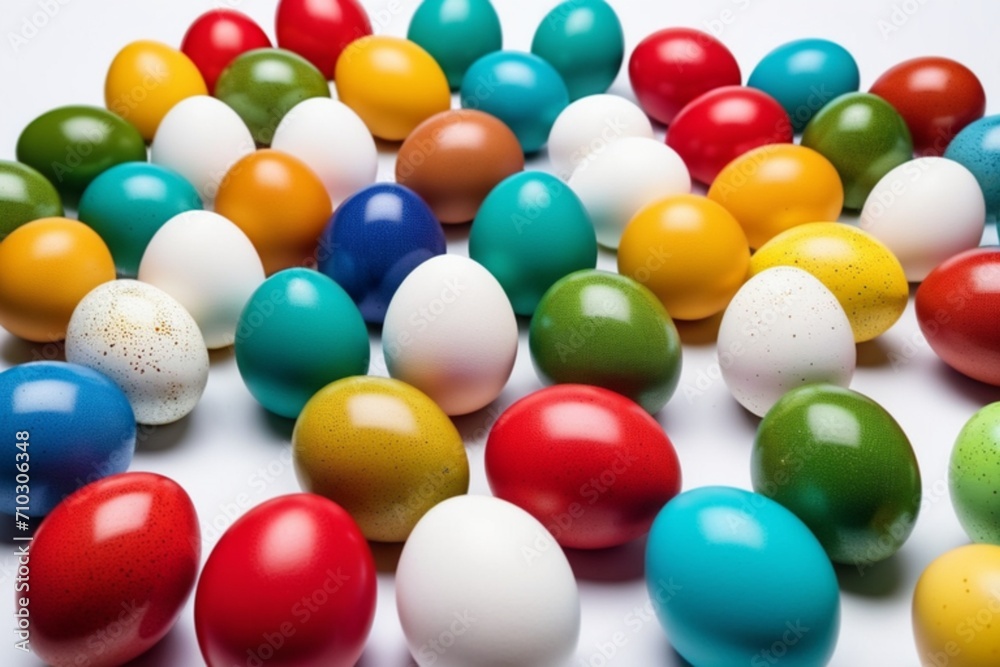 colorful easter eggs