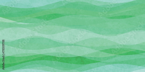 新緑　和紙　水彩　背景	