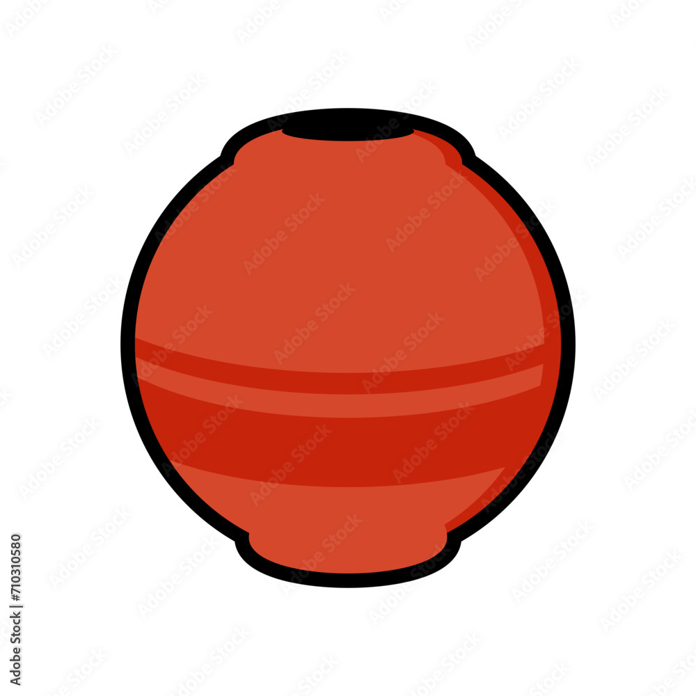 Obraz premium Vector cute vase hand drawn illustration