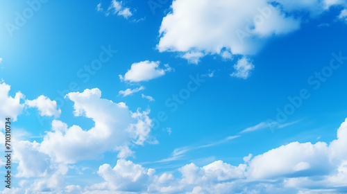 clouds in the blue sky natural background