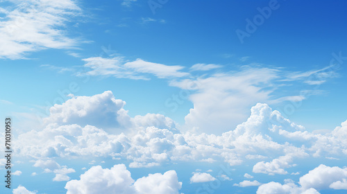 beautiful blue sky with clouds over the horizon beautiful scene view
