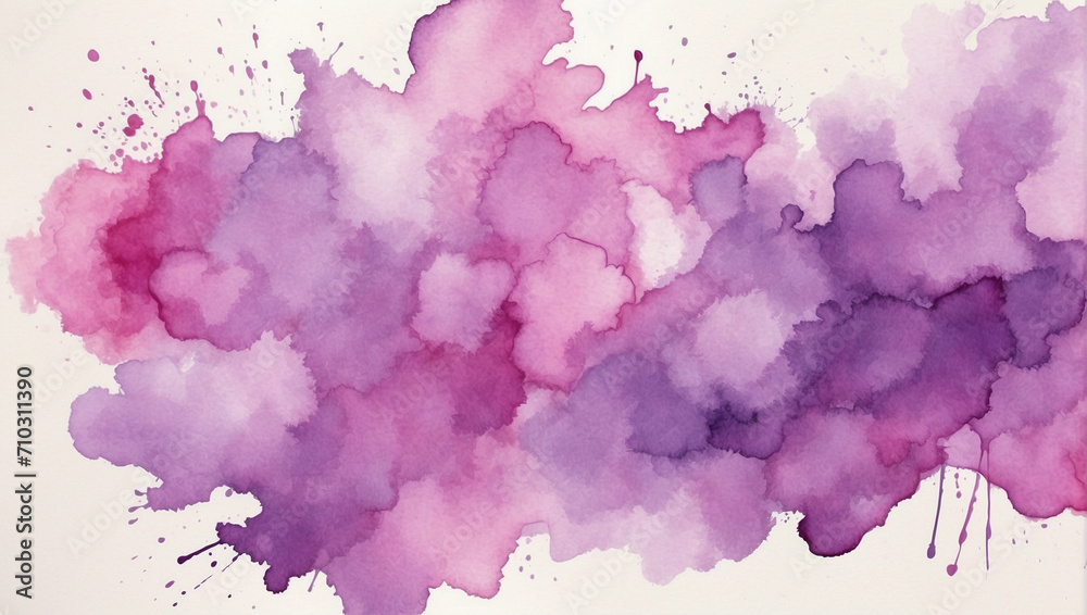 Abstract watercolor background design that beautifully combines purple and pink.