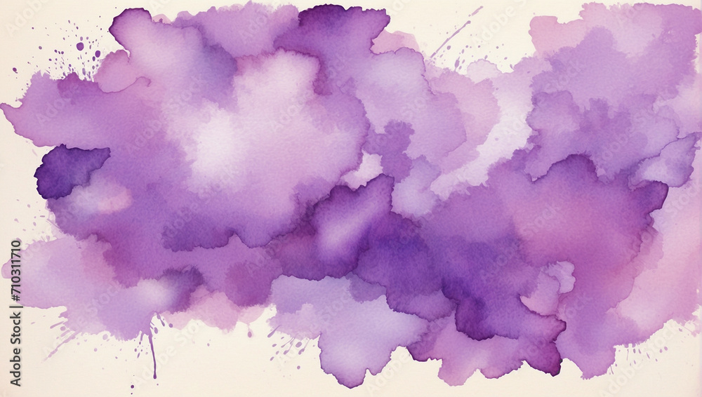 Obraz premium Abstract watercolor background design that beautifully combines purple and pink.