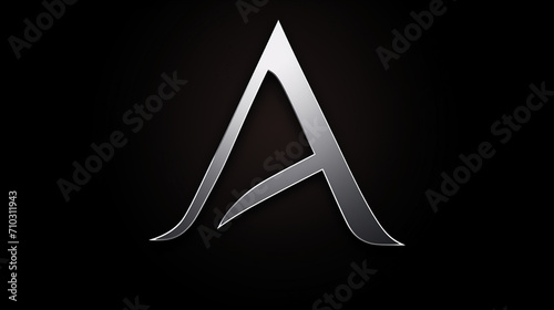 black letter A logo shaped like a sword  Generate AI.