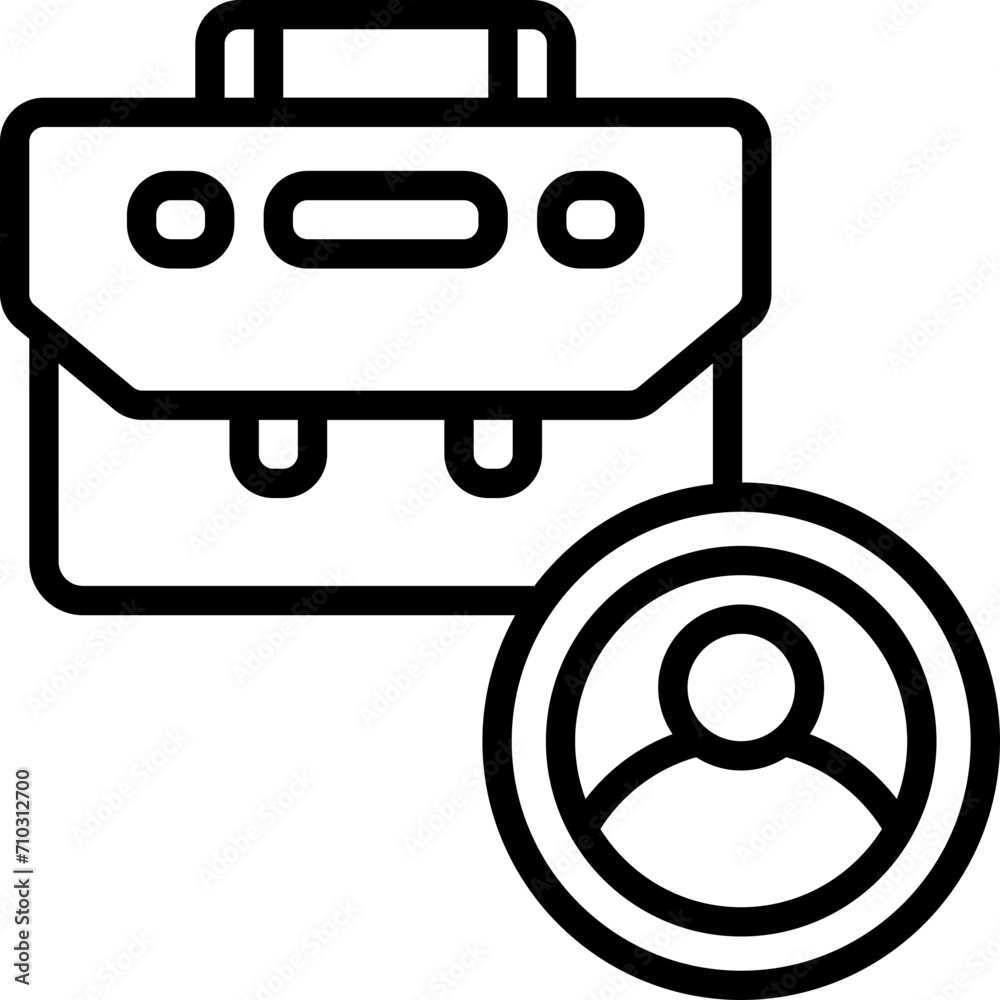 job icon. vector line icon for your website, mobile, presentation, and logo design. job icon. vector line icon for your website, mobile, presentation, and logo design.