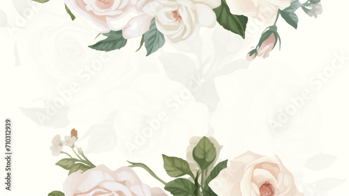 White and green modern trendy vector design frame