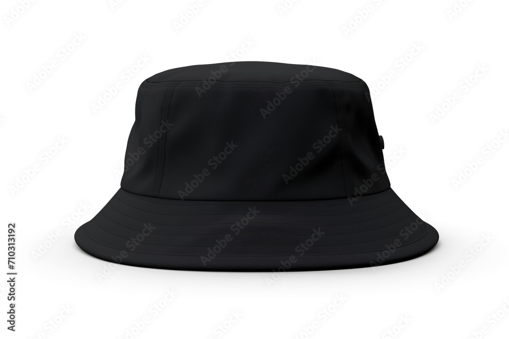 blank black bucket hat mockup on white background blank black bucket hat mockup on white background