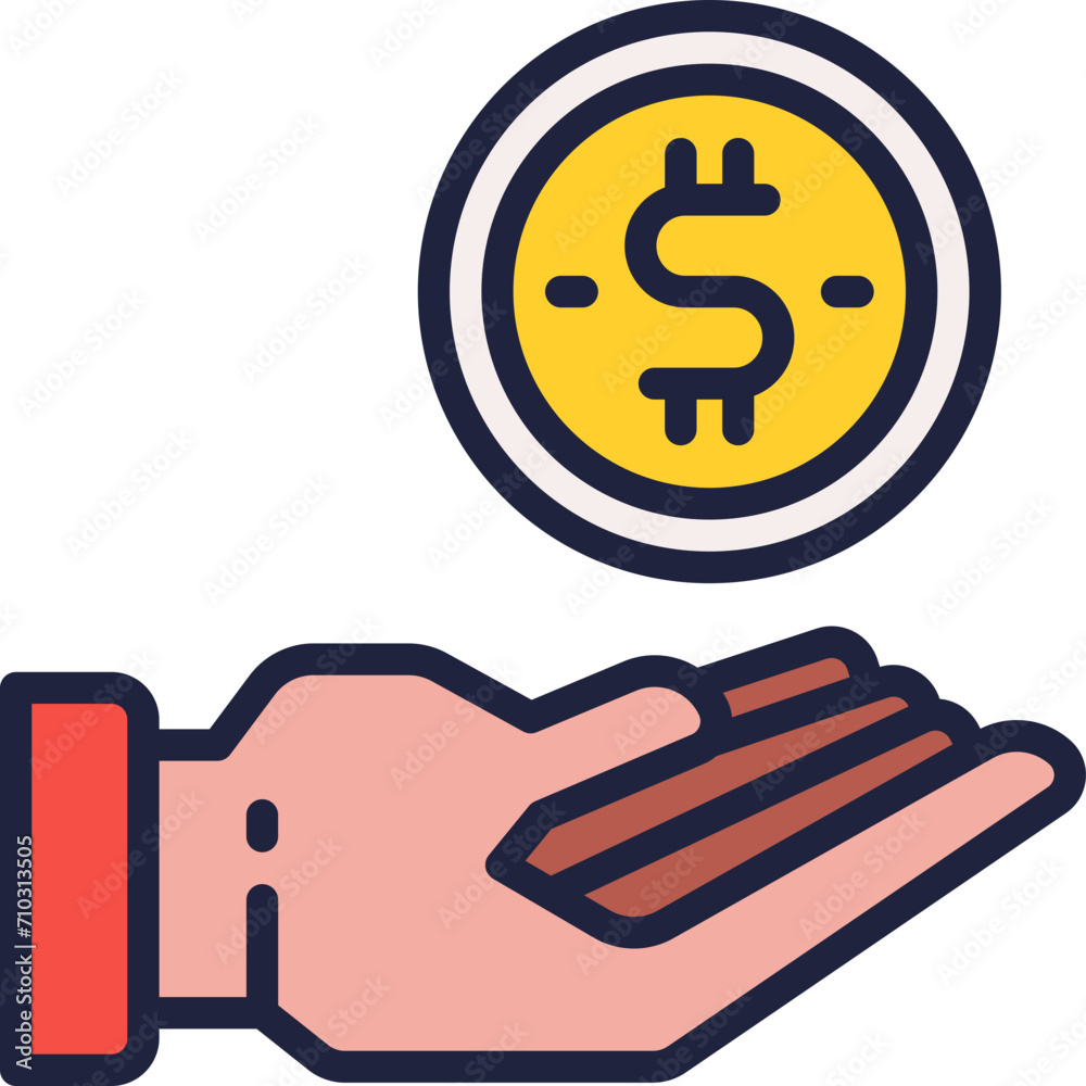 commission fee icon. vector dual tone icon for your website, mobile, presentation, and logo design. commission fee icon. vector dual tone icon for your website, mobile, presentation, and logo design.
