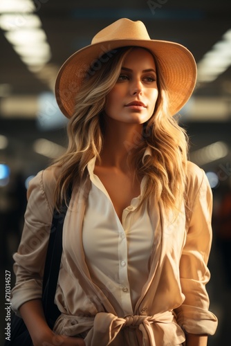 woman at the airport