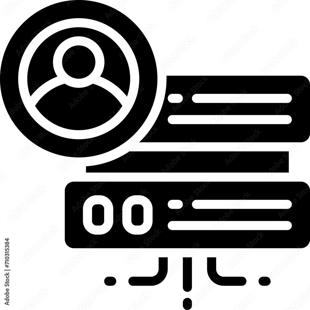 server admin icon. vector glyph icon for your website, mobile ...