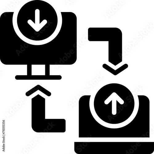 local network icon. vector glyph icon for your website, mobile, presentation, and logo design.