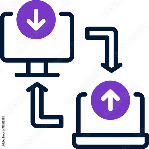 local network icon. vector dual tone icon for your website, mobile, presentation, and logo design.