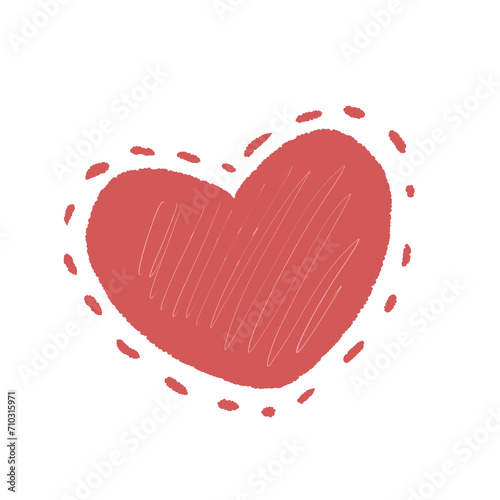 Ilustración de Corazón Rojo 